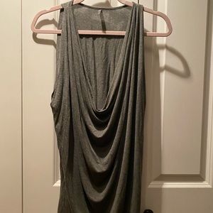 Riller & Fount Cowl Tank in Heather Grey, Large